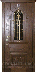 Стальная дверь Парадная дверь №356 с отделкой Массив дуба