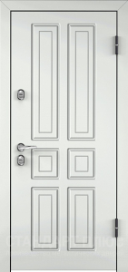 Стальная дверь Белая дверь №22 с отделкой МДФ ПВХ