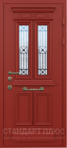 Стальная дверь Дверь со стеклом №21 с отделкой МДФ ПВХ
