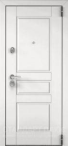 Стальная дверь Белая дверь №34 с отделкой МДФ ПВХ
