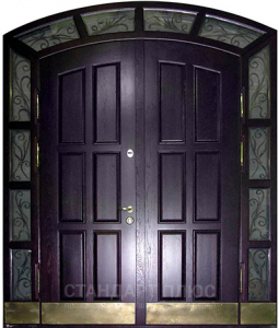 Стальная дверь Парадная дверь №14 с отделкой Массив дуба