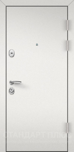 Стальная дверь Белая дверь №6 с отделкой Порошковое напыление