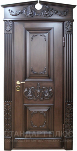 Стальная дверь Парадная дверь №63 с отделкой Массив дуба