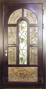 Стальная дверь Парадная дверь №5 с отделкой Массив дуба