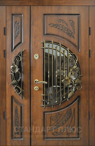 Стальная дверь Парадная дверь №72 с отделкой Массив дуба