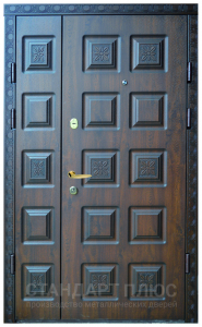 Стальная дверь Двухстворчатая дверь №35 с отделкой МДФ ПВХ