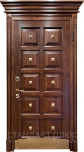 Стальная дверь Элитная дверь №24 с отделкой Массив дуба