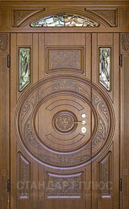 Стальная дверь Парадная дверь №76 с отделкой Массив дуба
