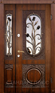 Стальная дверь Парадная дверь №102 с отделкой Массив дуба