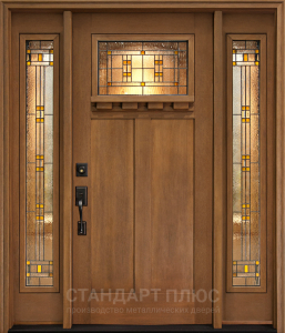 Стальная дверь Парадная дверь №344 с отделкой Массив дуба