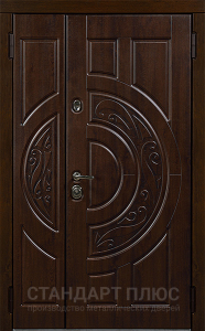 Стальная дверь Двухстворчатая дверь №22 с отделкой МДФ ПВХ
