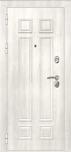 Стальная дверь Белая дверь №12 с отделкой МДФ ПВХ