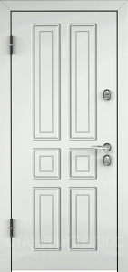 Стальная дверь Белая дверь №22 с отделкой МДФ ПВХ