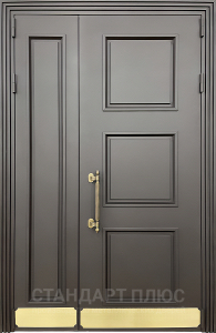 Стальная дверь Металлобагет №16 с отделкой Порошковое напыление