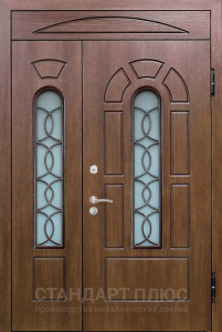 Стальная дверь Двухстворчатая дверь №31 с отделкой МДФ ПВХ