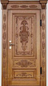 Стальная дверь Парадная дверь №388 с отделкой Массив дуба