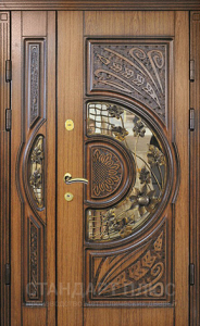 Стальная дверь Парадная дверь №80 с отделкой Массив дуба