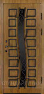 Стальная дверь Дверь со стеклом №29 с отделкой МДФ ПВХ