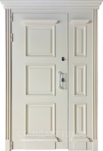 Стальная дверь Металлобагет №23 с отделкой Порошковое напыление
