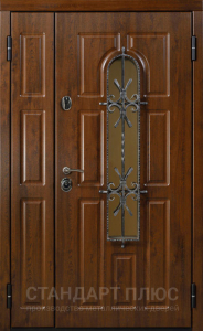 Стальная дверь Двухстворчатая дверь №33 с отделкой МДФ ПВХ