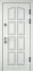 Стальная дверь Белая дверь №23 с отделкой МДФ ПВХ