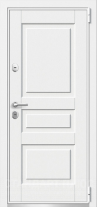 Стальная дверь Белая дверь №26 с отделкой МДФ ПВХ