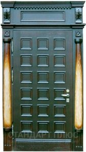 Стальная дверь Парадная дверь №45 с отделкой Массив дуба