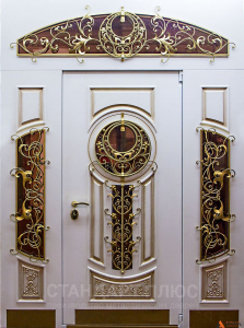 Стальная дверь Элитная дверь №10 с отделкой Массив дуба