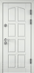 Стальная дверь Белая дверь №18 с отделкой МДФ ПВХ