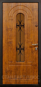 Стальная дверь Дверь с ковкой №12 с отделкой МДФ ПВХ
