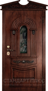 Стальная дверь Парадная дверь №392 с отделкой Массив дуба