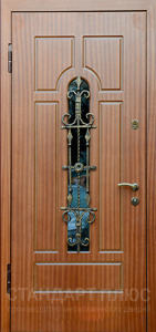 Стальная дверь Дверь с ковкой №19 с отделкой МДФ ПВХ